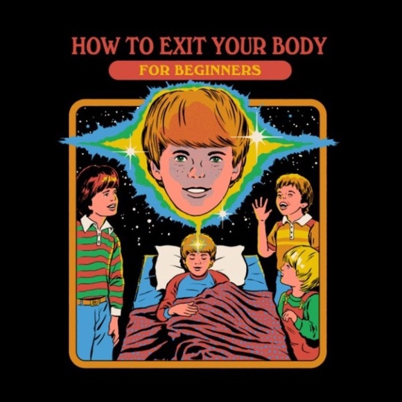 Steven Rhodes How To Exit Your Body For Beginners T-shirt Size Medium - Picture 2 of 2